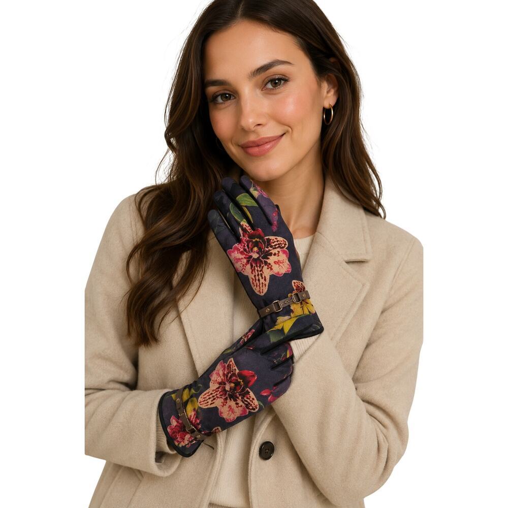 NWT Powder Kyle Exotic Gloves - Evening Ink equestrian driving Gloves classy